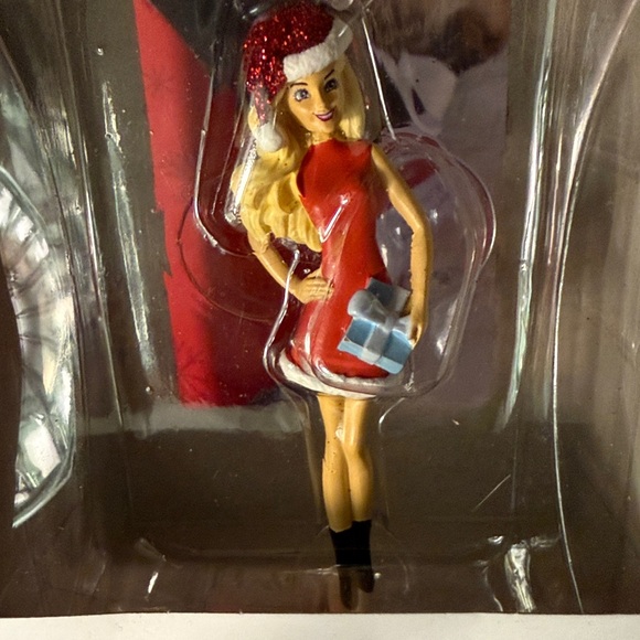 Barbie Holiday Ornament in Red and White - Picture 3 of 6